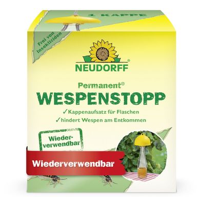 Neudorff Permanent WespenStopp - Kappenaufsatz für Flaschen gegen Wespen