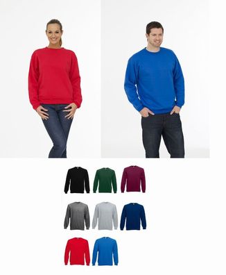 UNEEK Sweatshirt XS-4XL schwarz rot blau grün grau marine Shirt Pullover 8 Farbe