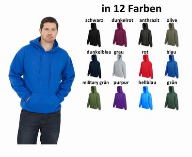 UNEEK Sweatshirt XS-4XL Kapuzensweatshirt Hoodie Kapuzenjacke Pullover 12 Farben