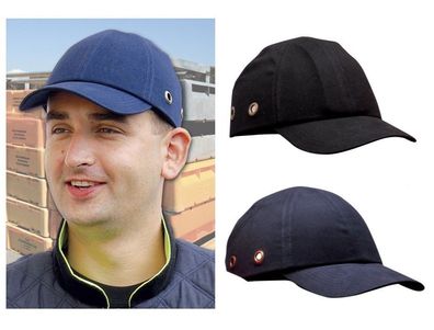 Anstoßkappe schwarz Schutzhelm Hardcap Schutzkappe Arbeitskappe Kopfschutz EN812