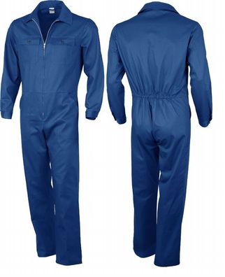 Kombi Overall Anzug Blaumann blau Arbeitsoverall Arbeitsanzug Ralleykombi 42-68
