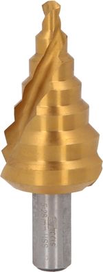 KS TOOLS HSS-TiN Stufenbohrer, 5-28mm, 7 Stufen