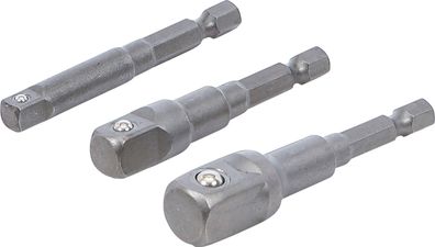 Adapter-Satz für Bohrmaschinen | Außensechskant Antrieb 6,3 mm (1/4") | Abtrieb Außen