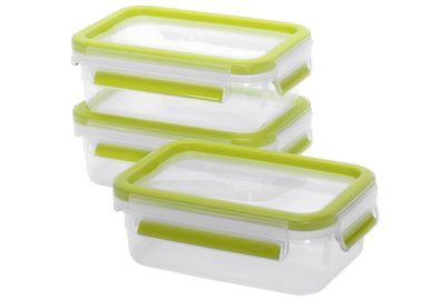 EMSA Frischhaltedose Clip &amp; Close 0,55l 3er Set hellgrün