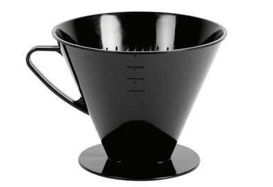 Wüllner &amp; Kaiser Kaffeehandfilter 1x6 mit 2 Löchern schwarz