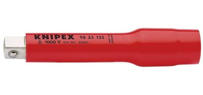 KNIPEX 98 35 125 Verlängerung mit Innen- / Außenvierkant 3/8" 125 mm