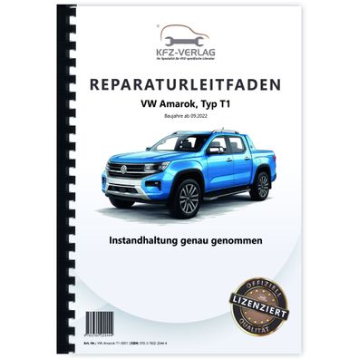 VW Amarok Typ T1 ab 2022 Instandhaltung Inspektion Wartung Reparaturanleitung