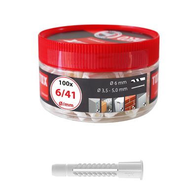 TOX Allzweckdübel Deco 6x41 mm in Runddose