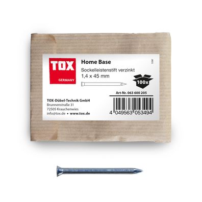 TOX Sockelleistenstifte Home Base 1,4x45 mm (100 Stk.) verzinkt