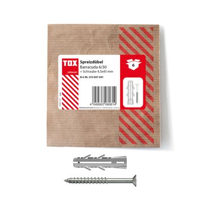 TOX Spreizdübel Barracuda 6x30 mm + Schraube