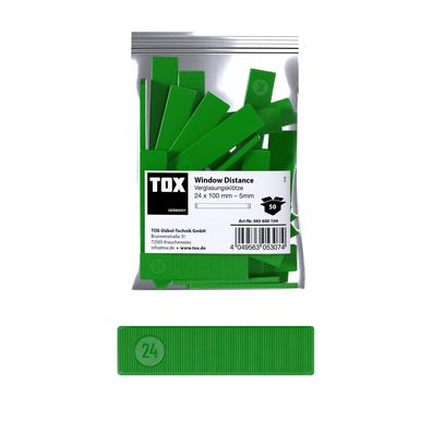 TOX Verglasungsklötze 24x100 mm Window Distance 5 mm (50 Stk.)