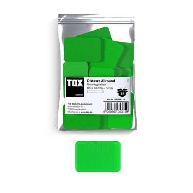 TOX Unterlegplatten 60x40 mm Distance Allround 5 mm (25 Stk.)