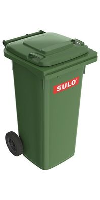 SULO Müllgroßbehälter 120 l HDPE grün fahrbar, nach EN 840