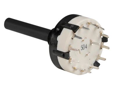 Alpha Drehschalter 1-POLIG / 12 Positionen - Printmontage