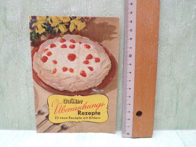 Quäker Überraschungsrezepte mit Bildern Mary Aldens 40/50er Jahre Leporello