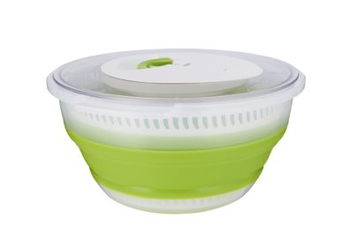 EMSA Falt-Salatschleuder Basic 4l transparent/grün