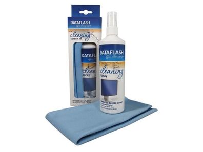 Dataflash Reinigungsspray &amp; Mikrofasertuch FÜR Bildschirme