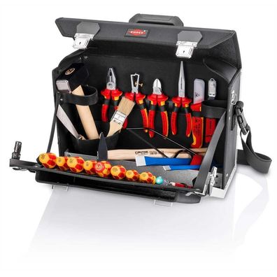 Werkzeugtasche Elektro, 24teilig, 4Zangen, 2Hammer, Sägen, 2xKabSchneid, 2xPH, 2xPZ,