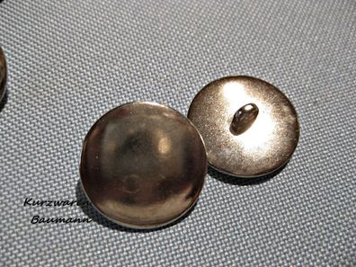 1Kunststoffknopf Knöpfe silberfarben 23x8mm Öse 3mm Nr 286