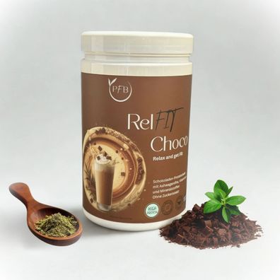 64,75 €/ kg | RelFIT Choco - Proteingetränk + Ashwagandha (KSM-66®) 400g Dose