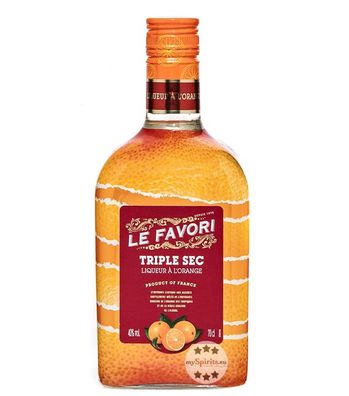 Le Favori Triple Sec Orangenlikör (40 % vol, 0,7 Liter)