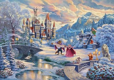 Disney Die Schöne und das Biest Zauberhafter Winterabend 1000 Teile Puzzle