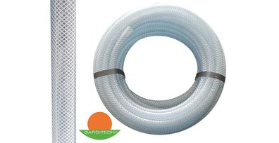 ZX-2000 Glasklarer PVC-Schlauch mit Gewebeeinlage Innendurchmesser 10 mm Außendurchm