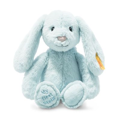 My first Steiff Hoppie Hase hellblau 26cm 242335 blau Plüsch Figur Baby