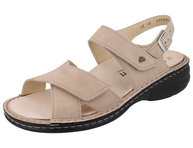 FINN Comfort Linosa Damen Sandalen Sommersandale taupe Nubukleder