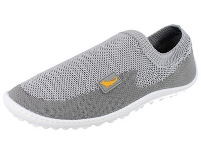 Leguano Score Damen Barfußschuhe Slipper grau Textil