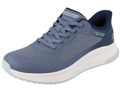 Skechers Slip-ins Bobs Squad 4 Damen Sneaker blue Textil