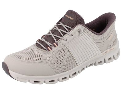 Skechers Slip-ins Glide-Step Damen Sneaker taupe Textil