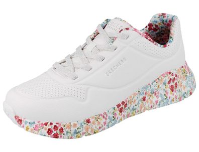 Skechers Uno Lite Damen Sneaker weiss flower