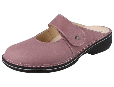 FINN Comfort Stanford Damen Clog rose Nubukleder