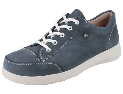 FINN Comfort Fataga Damen Schnürhalbschuhe dunkelblau Nubukleder