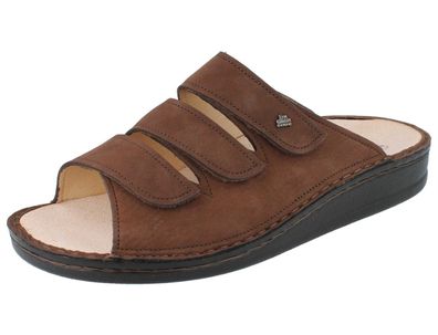 FINN Comfort Korfu Herren Pantolette nussbraun Nubukleder