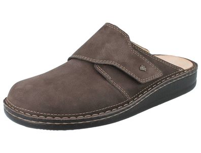 FINN Comfort Amalfi Herren Clog dunkelbraun Nubukleder