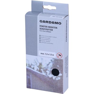 SIENA GARDEN Fenster-Fliegengitter 1,3 x 1,5 m, schwarz