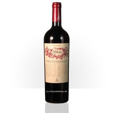 Cantine Ionis 2022 ABBASC Viticulosae Primitivo Di Manduria DOP 0.75 Liter