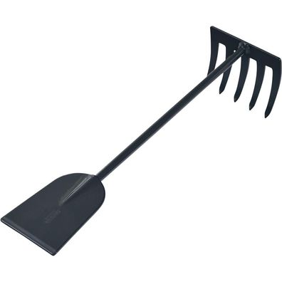 SIENA GARDEN Friedhofsgerät anthrazit 5 Zinken Hammerschlag