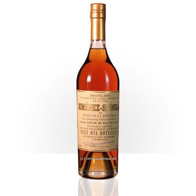 Ximénez-Spínola Brandy Criaderas 'Diez Min Botellas PX 0.70 Liter