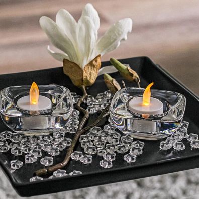 FHS LED-Teelichter 6er-Set für die Gemütlichkeit, mit An-/Ausschalter