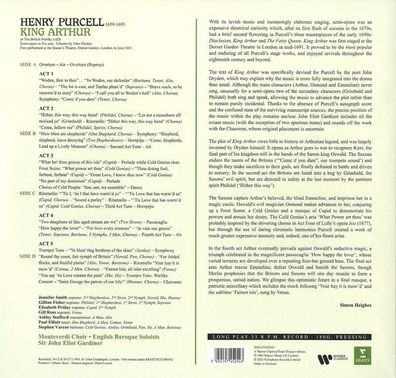 Henry Purcell (1659-1695): King Arthur (180g) - - (LP / K)