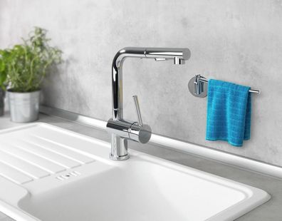 WENKO Turbo-Loc® Edelstahl Spültuch-Halter