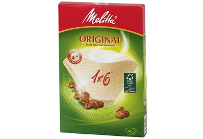 Melitta Filtertten natur Pack 40 Stck