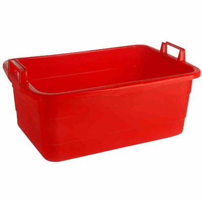 Lockweiler Wanne eckig 62 cm/45 l rot hochstehende Griffe