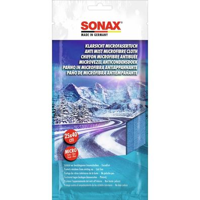 SONAX Microfasertuch KlarSicht 25 x 40 cm