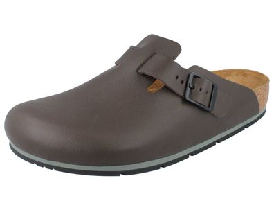 Birkenstock Boston Pro Herren Clogs dunkelbraun normale Weite