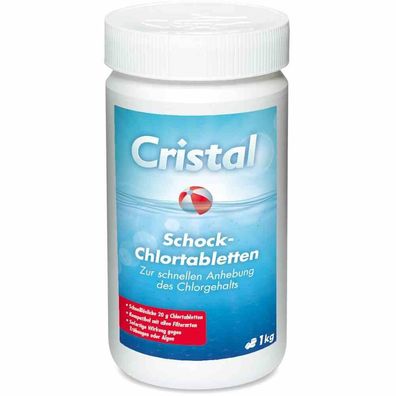Cristal Schockchlortabletten 20 g 1 kg Dose
