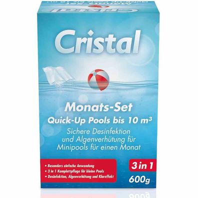 Cristal Monats-Set Chlor 4 x 150 g bis 10 m³